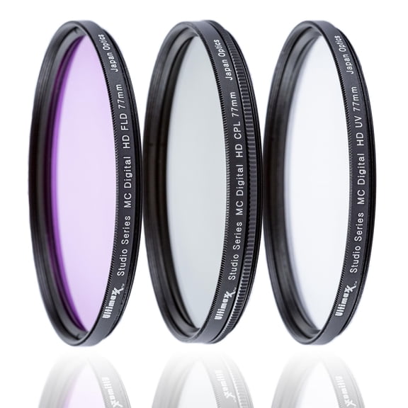 49mm 3-Piece Multi-Coated HD UV / CPL / FLD Filter Set 49mm by ULTIMAXX