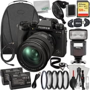 Ultimaxx Advanced FUJIFILM X-T5 with 16-80mm Lens Black Bundle - Includes 128GB Extreme Memory Card, Universal Speedlite, 2x Replacement Batteries & Much More 35pc Bundle