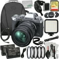 thumbnail image 1 of Ultimaxx Advanced FUJIFILM X-T5 with 16-80mm Lens (Silver) Bundle - Includes: 128GB Extreme Memory Card, 2x Replacement Batteries & Much More (35pc Bundle), 1 of 10