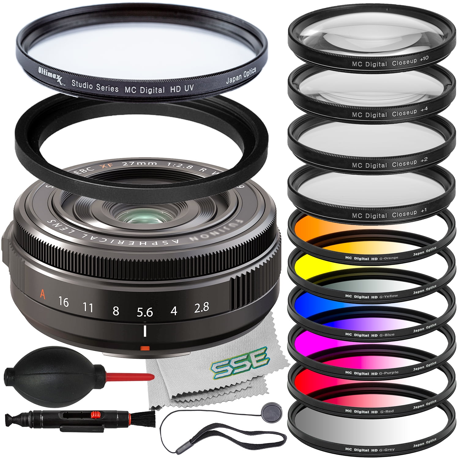 Ultimaxx Advanced FUJIFILM XF 27mm f/2.8 Lens Bundle - Includes