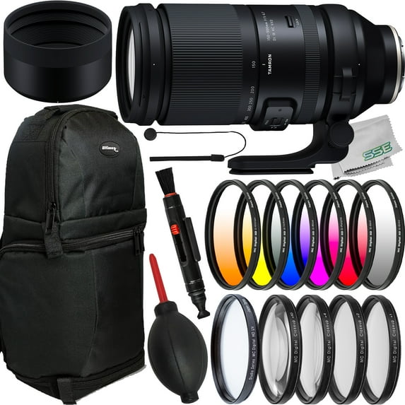Ultimaxx Advanced Tamron 150-500mm f/5-6.7 Di III VXD Lens Bundle (E Mount) - Includes: 6PC Gradual Color Filter Kit & Much More (21pc Bundle)