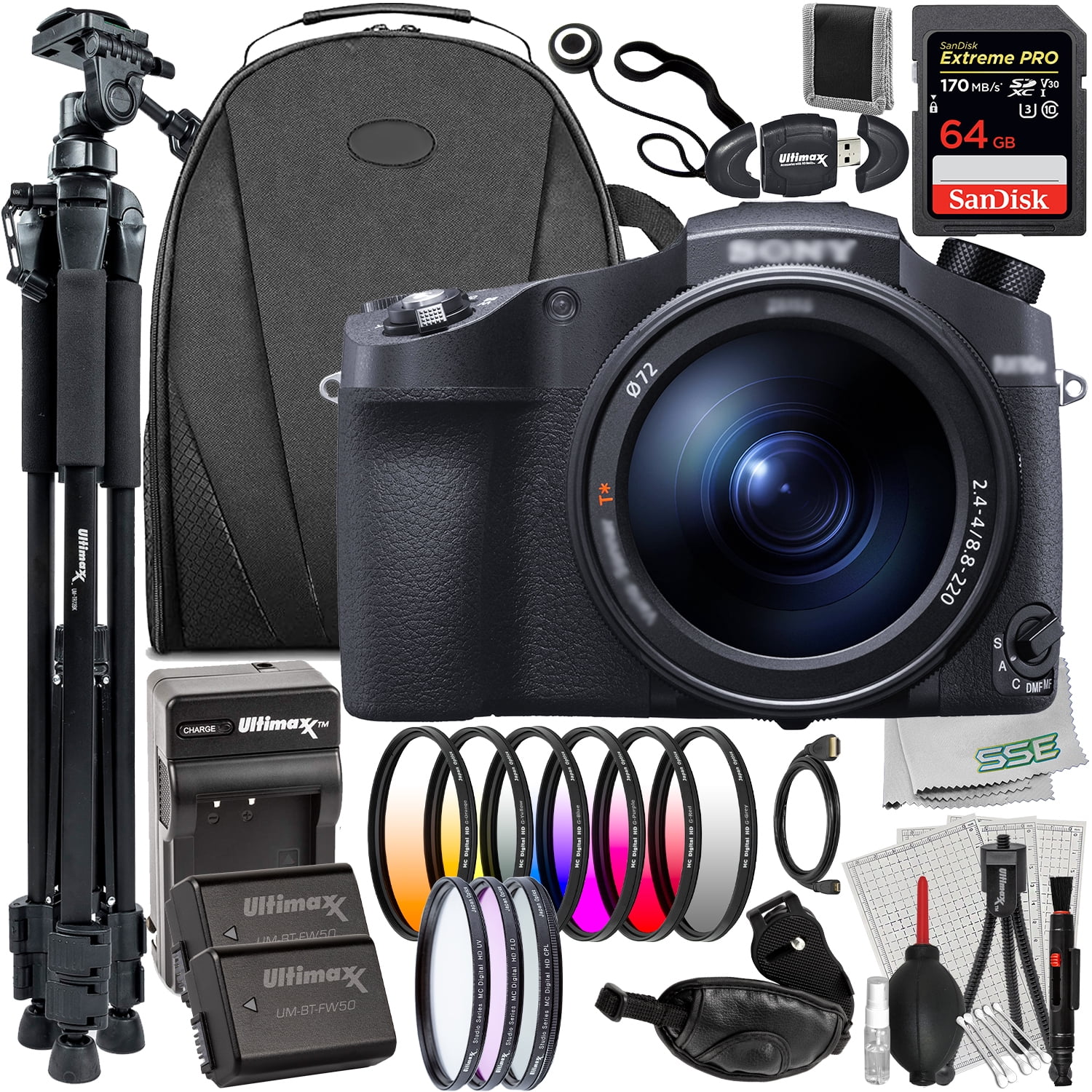 Sony Cyber-shot DSC-RX10 IV Digital Camera with Accessory Kit