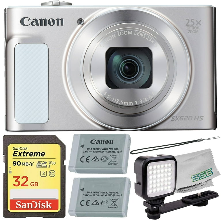 Ultimaxx Essential Canon PowerShot SX620 HS Digital Camera (Silver