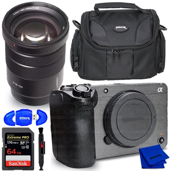 Ultimaxx FX30 Digital Cinema Camera and E PZ 18-105mm f/4 G OSS Lens Bundle