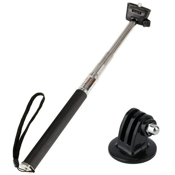 Ultimaxx GoPro Selfie Stick Camera Monopod Handheld Extender Mount Bar with Lanyard