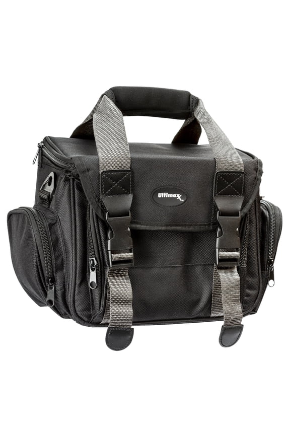 Water-Resistant Gadget Bag for Electronics: Adjustable, Padded Dividers for Customization - Large with Dual Buckles