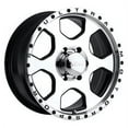 thumbnail image 1 of Ultra 175U Rogue 17x8 6x139.7 +10et Diamond Cut Face Gloss Black Accents Wheel Fits select: 1999-2007 CHEVROLET SILVERADO, 1995-2006 CHEVROLET TAHOE, 1 of 2
