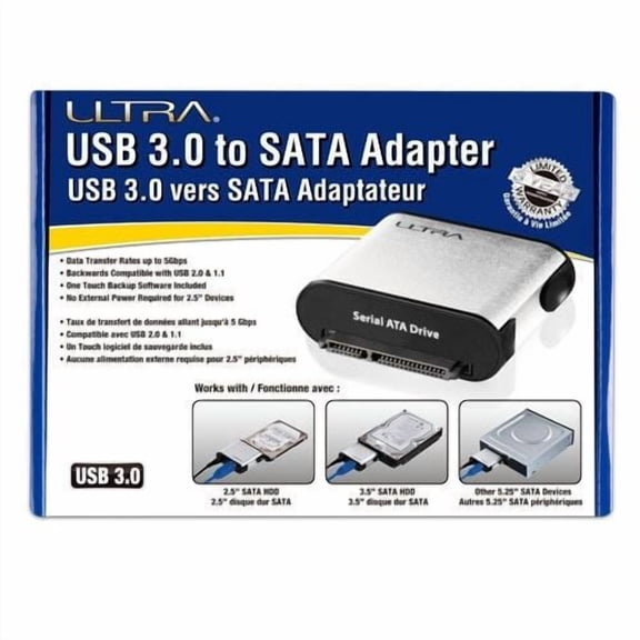 Ultra 2.5"/3.5" SATA to USB 3.0 Hard Drive Adapter U12-41283