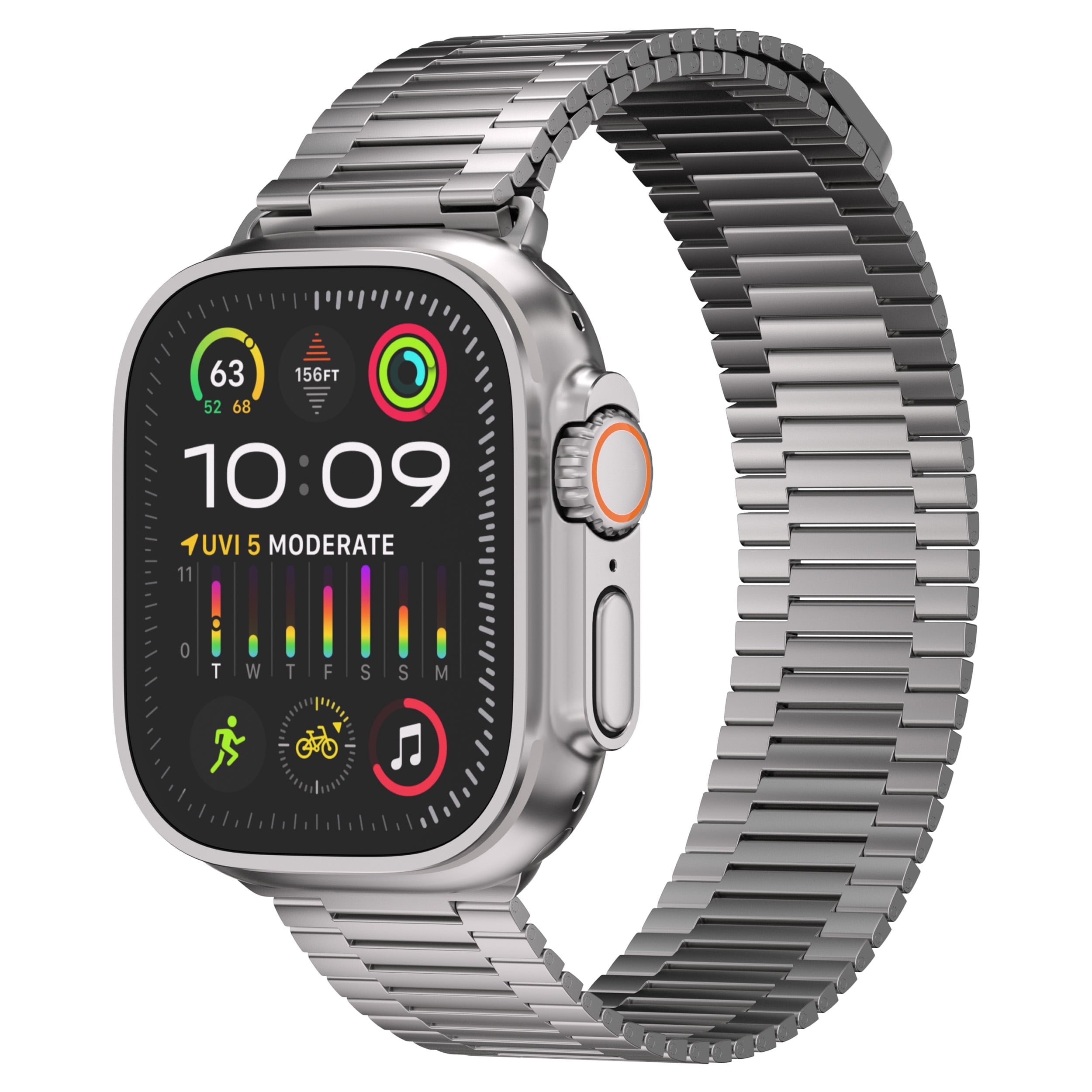 ULTRA SUPPLY CO Milanese Link Bracelet For Apple Watch Ultra 3 (49mm)
