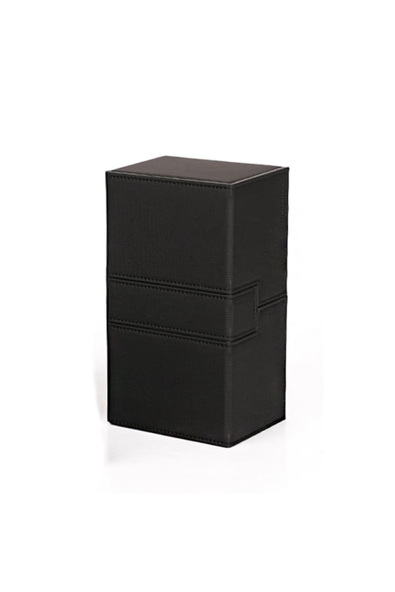 Ultra 200+Cards Deck Box PU Leather Cards Deck Case for Magicalalal the Cards MGT//Gathering Games,Black