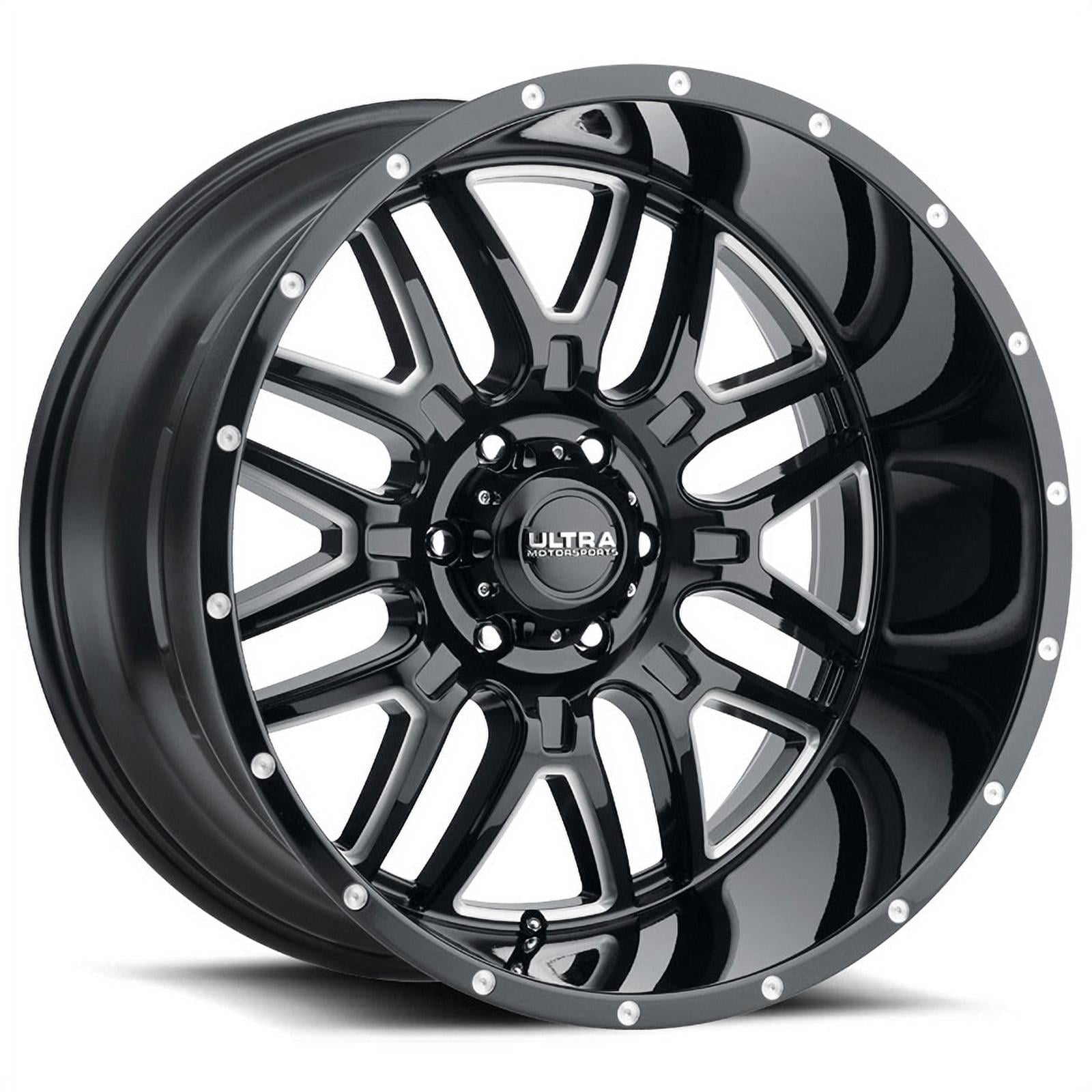 Ultra 203BM Hunter 20x9 5x127 -12et Gloss Black CNC Milled Accents ...