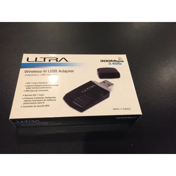 Ultra 300Mbps Wireless N Portable Mini Usb Adapter Wpa2 Wifi Dongle Pc Mac