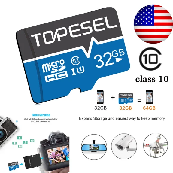 Ultra 32Gb Micro Sd Card Class 10 Sdhc Memory Card Cell Phone Camera Memory Card