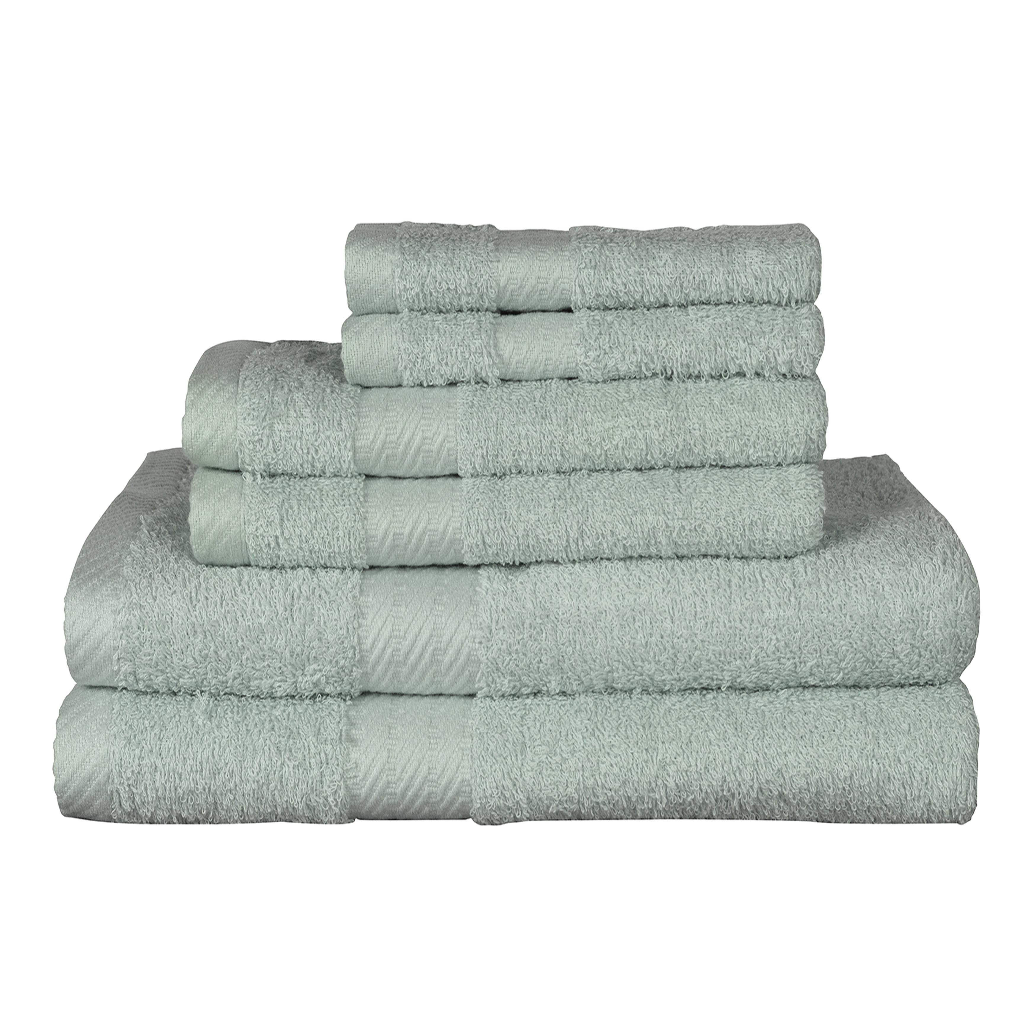 Ultra 6-Piece 100 Percent Cotton Towel Set - Walmart.com