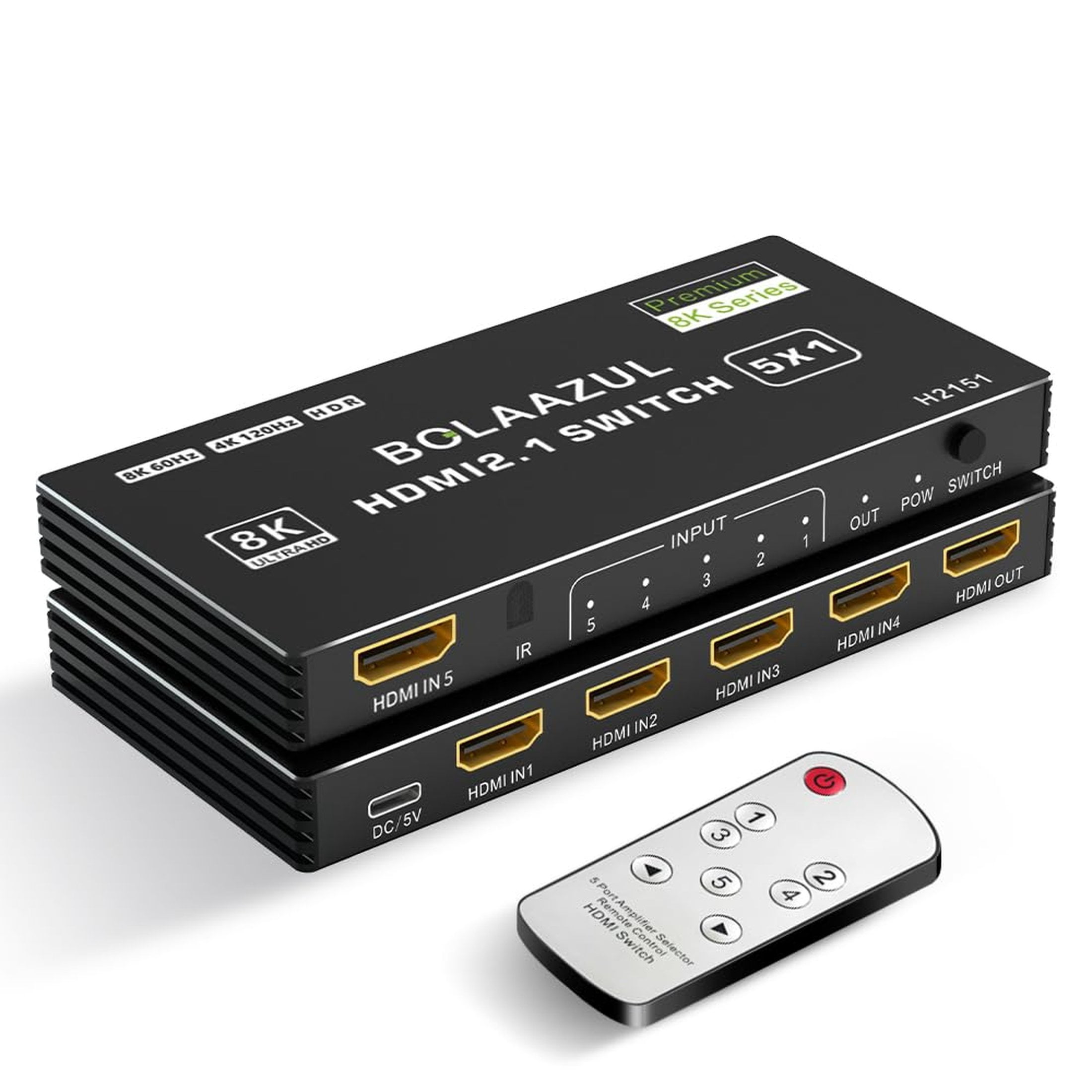Switch HDMI 2x1 – 8K avec manette