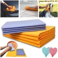 thumbnail image 1 of Ultra-Absorbent Miracle Cleaning Shammy, Premium Multi-Purpose Cleaning Shammy Towel, Reusable Non-Woven Shammy Cloth, Miracle Cleaning Shammy Drying Cloth Machine Washable - Will Not Scratch (1Set), 1 of 7