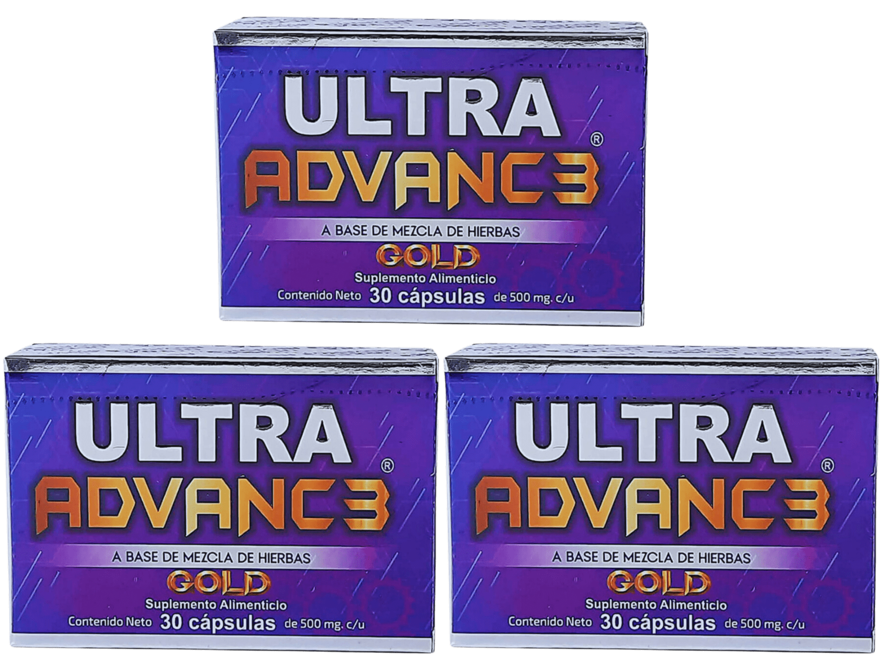 Ultra Advance GOLD 3, 3-pack x 3, Herbs of Tradition, Jenjibre Omega, 3