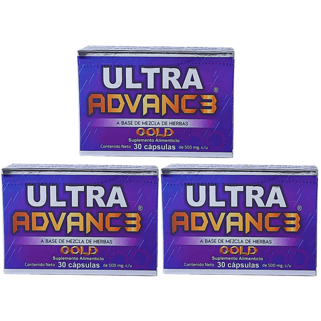 Ultra Advance GOLD 3, 3-pack x 3, Herbs of Tradition, Jenjibre Omega, 3