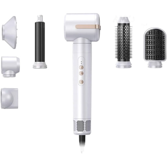 Ultra Air Styler Brush 2.0 - Powerful Hot Air Blow Dryer, Hair Curling Styling Straightener Ironing