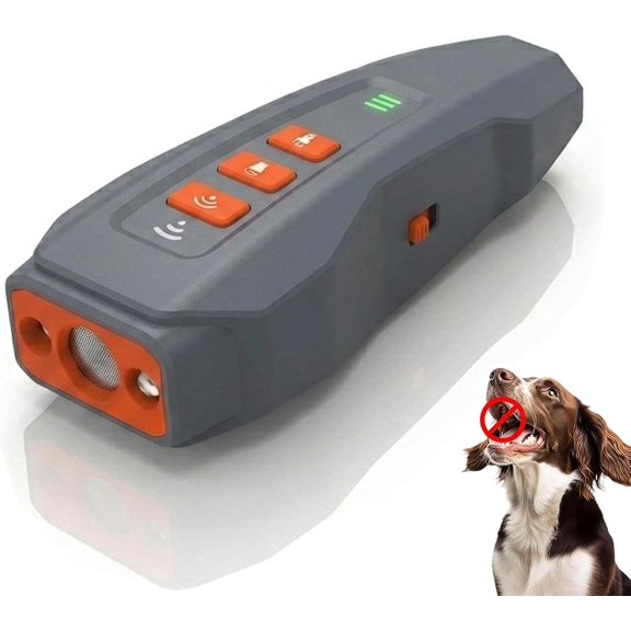 Ultra Anti Barking Device Dog,Nobark Ultra Dog Training Tool,3 Levels Rechargeable with Flashlight,for Large Medium Small Dogs Indoor & Outdoor (Grey)