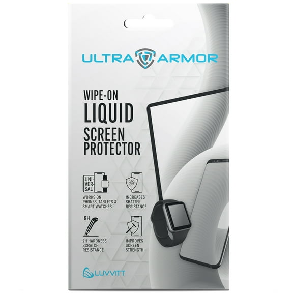 Ultra Armor Liquid Glass Screen Protector for All Smartphones Tablets and Watches