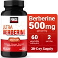 thumbnail image 1 of Force Factor Ultra Berberine, 500mg Berberine HCL, Cinnamon & Chromium for Metabolism Support, Weight-Loss & Healthy Glucose Levels, 60 Capsules, 1 of 12