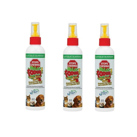Ultra Bitter Dog Pet Train Protect Spray Chew Deterrent Stop Unwanted Behavior (3 Bottles)