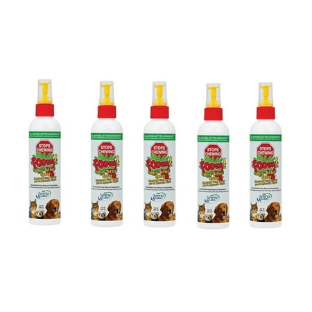 Ultra Bitter Dog Pet Train Protect Spray Chew Deterrent Stop Unwanted Behavior (5 Bottles)
