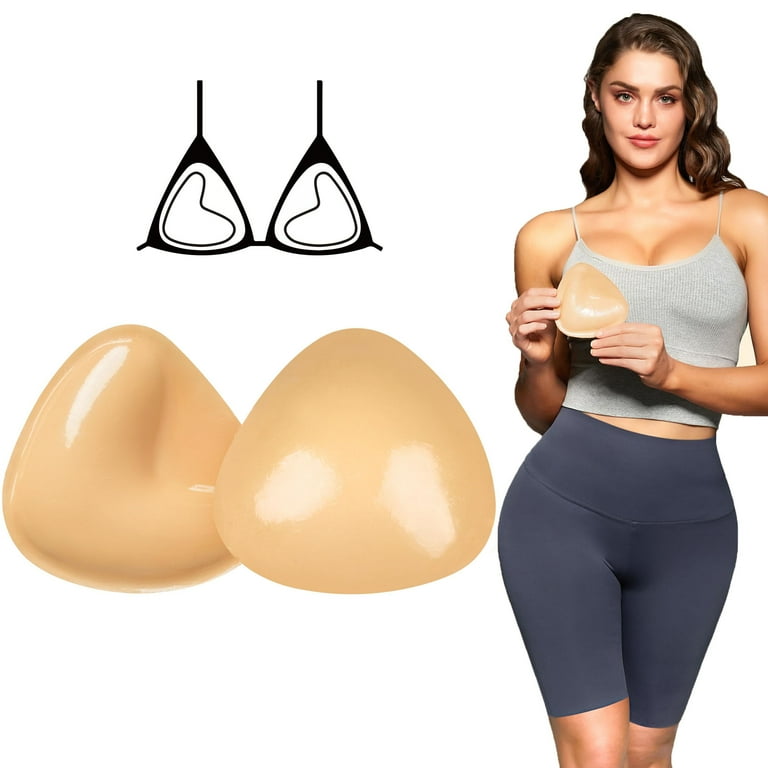 2024 Newest Ultra Boost Bra Inserts Double-Sided Adhesive Pads Sticky Bikini Padding Inserts Push Up for Sports Bra Swimsuit