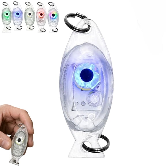 Ultra-Bright Fish Trap Lamp, LED Underwater Fishing Light, Submersible Fish Lure Lamp for Night Fishing, Deep Drop Fishing Attractant Light