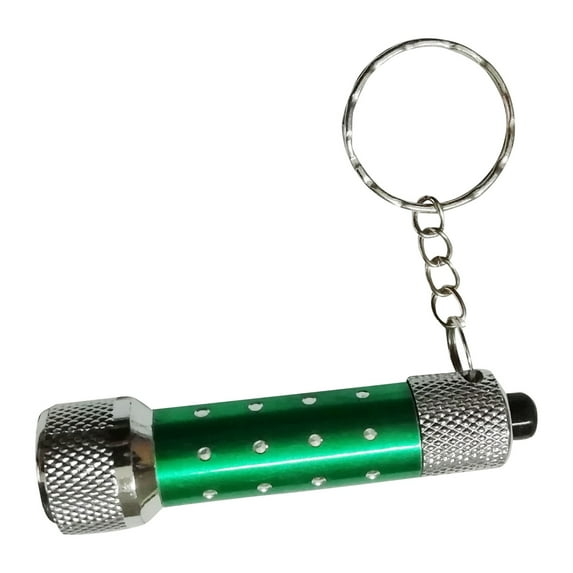 Ultra Bright LED Flashlight Keychain - Green Mini Torch Light, Portable Key Ring Flashlight for Emergency, Camping, Home Use(Green)