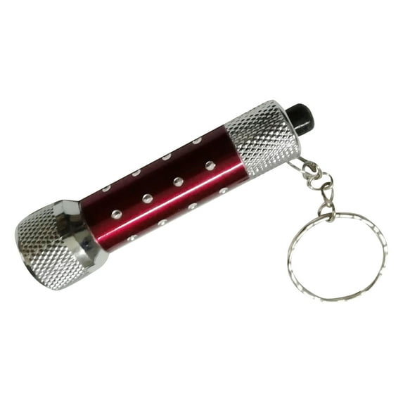 Ultra Bright LED Flashlight Keychain - Red Mini Torch Light, Portable Key Ring Flashlight for Emergency, Camping, Home Use(Red)