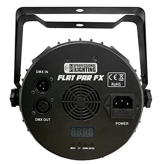 Ultra Bright LED FlatPar 7x10 Watt Hex RGBAW SlimPar Light w/FX Ring - Up-Lighting - Stage Lights - Adkins Professional Lighting