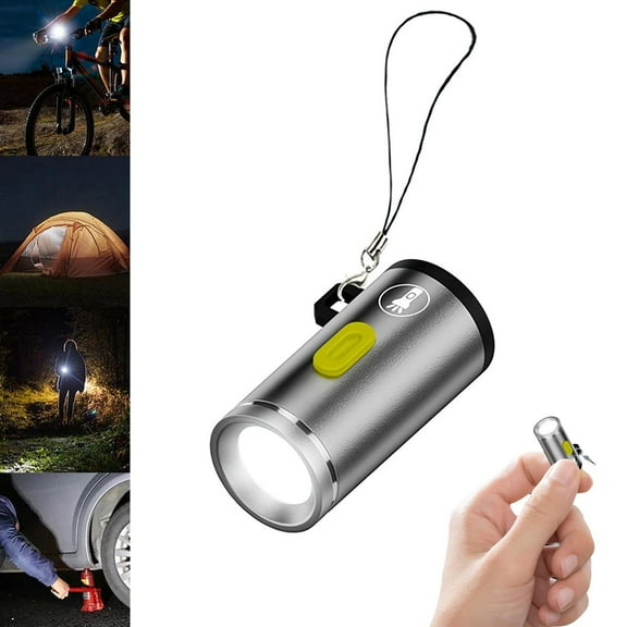 Compact Portable Keychain LED Flashlight for Outdoor Camping and Emergency Situations - High Brightness Mini Key Ring Light 210 230