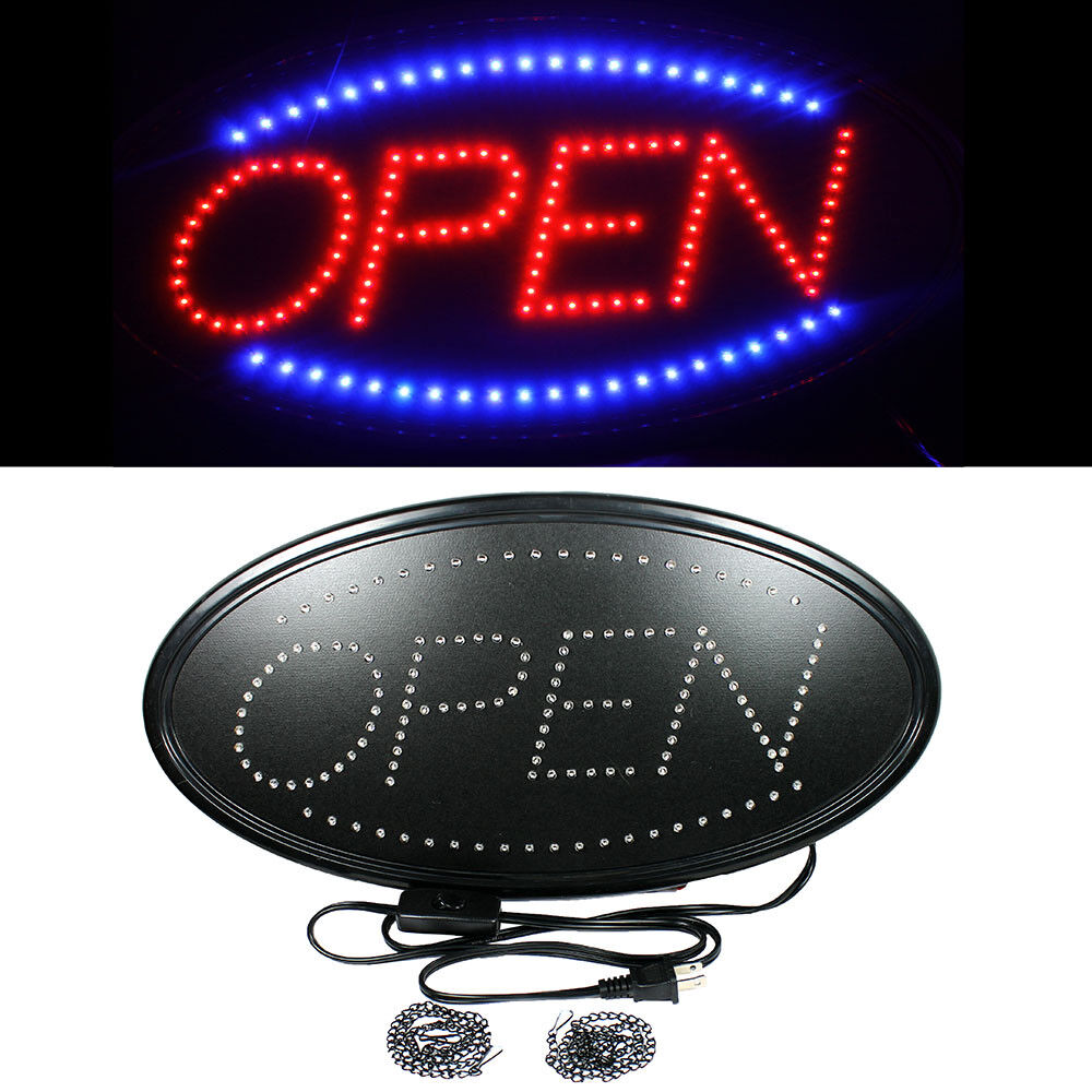 Ultra Bright LED Neon Light Animated Motion with ON/OFF OPEN Business ...