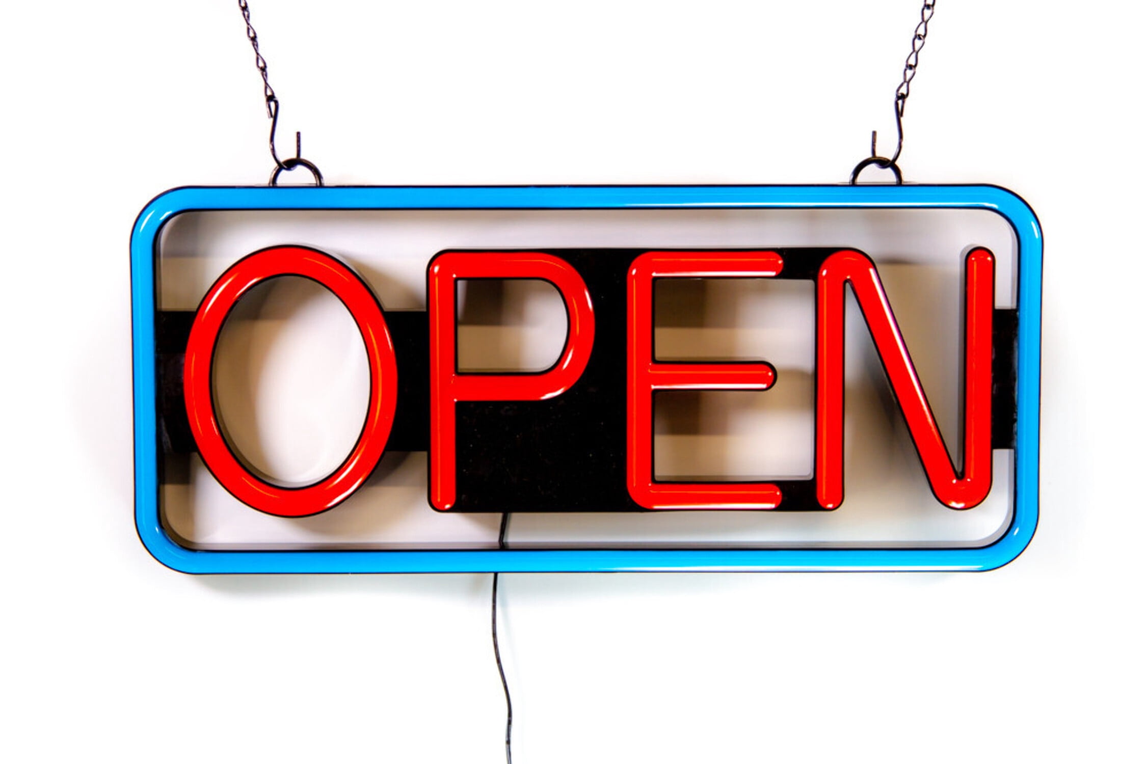 Ultra Bright LED Neon OPEN SIGN 19 inch x 10 inch Steady Light for ...
