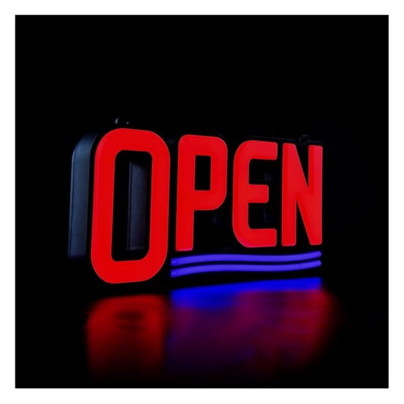 Ultra Bright LED Neon OPEN Sign 17x8" Business Storefront Window Display Day Night Visibility