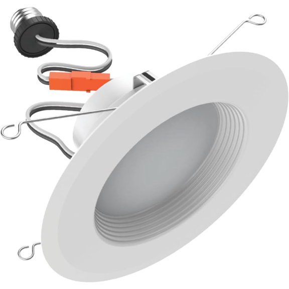 Ultra Bright Recessed Downlight Fixture, 6-Inch, 4 Pack