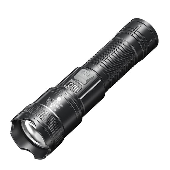 Ultra Bright Rechargeable Flashlight 10000 Lumens with Zoom, 4 Modes, IPX6 Waterproof for Outdoor, Camping, Emergency, and Night Activities