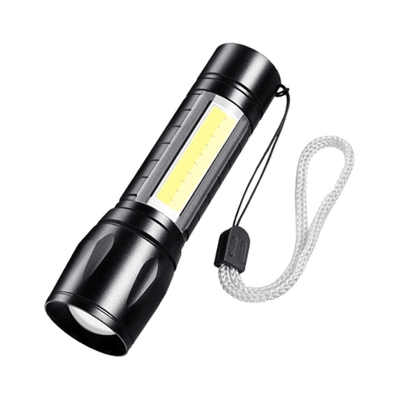 Ultra Bright Rechargeable LED Flashlight with 1000 Lumens, Zoomable, 4 Modes, IPX6 Waterproof for Outdoor Night Activities and Emergency Use