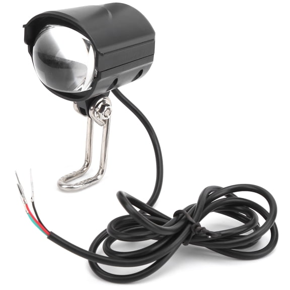 Ultra Bright Waterproof LED Bike Front Light Electric Bicycle Headlight 36V-60V High Output Flashlight Lamp (1 Pack, Black, 2.5 x 1.8 in / 6.3 x 4.5 cm)