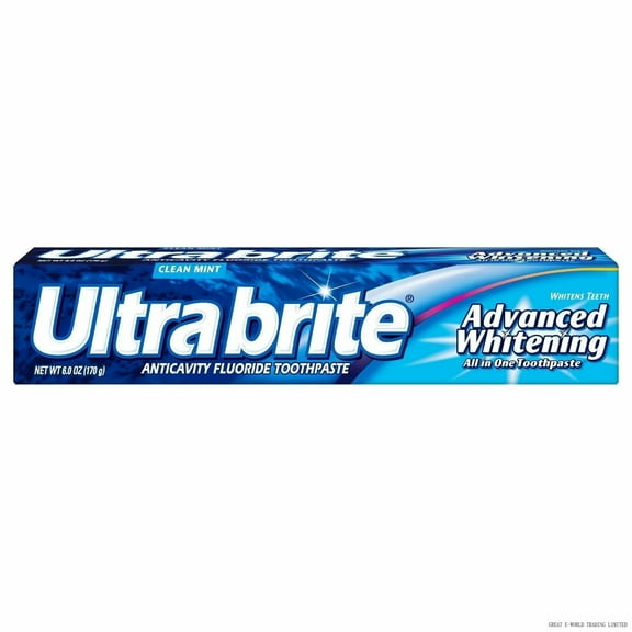 Ultra Brite Advanced Whitening Toothpaste Clean Mint 6 Oz (Pack Of 2)