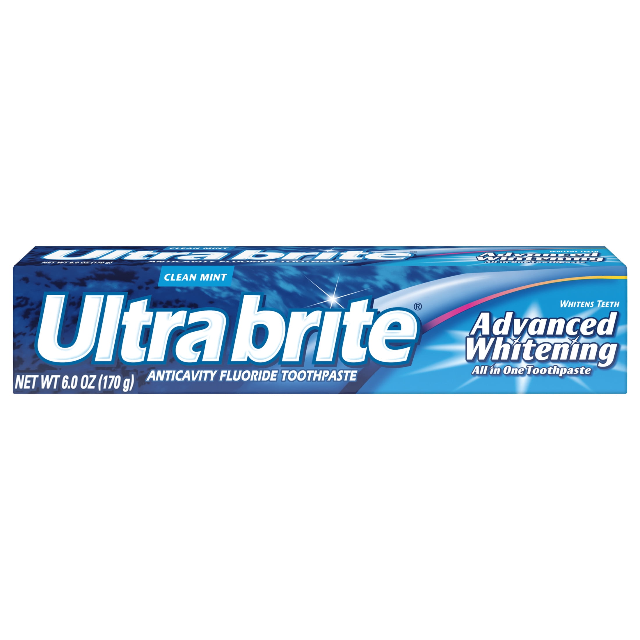 Ultra Brite Advanced Whitening Toothpaste, Clean Mint, 6 oz Tube