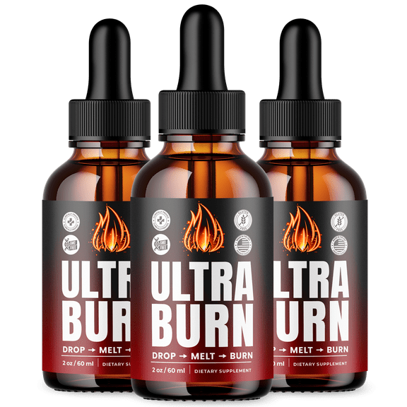 Ultra Burn Advanced Formula Drops Maximum Strength UltraBurn Liquid Supplement 90 Servings