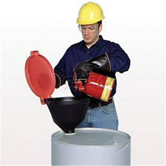 Ultra-Burp-Free Funnel - Standard Style, Black & Red