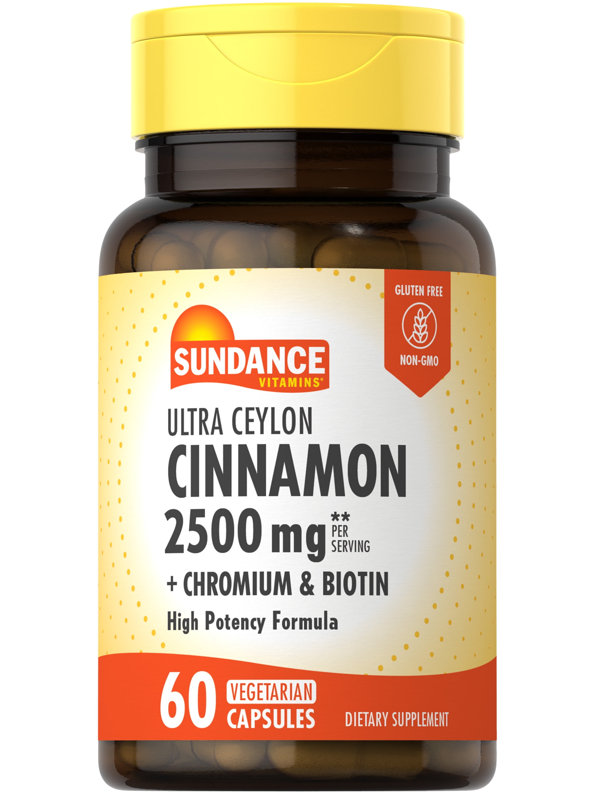 Ultra Ceylon Cinnamon 2500mg 60 Capsules With Chromium and Biotin