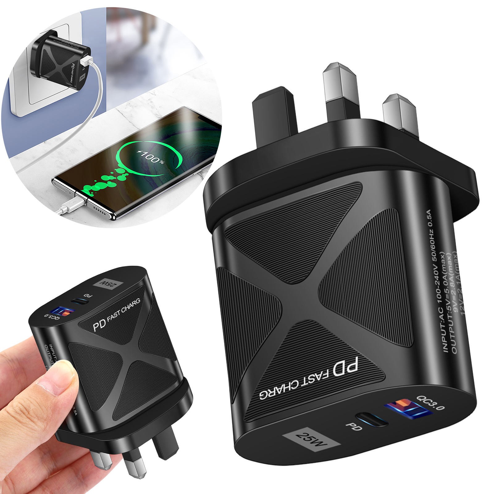 Ultra Charger Super Fast Chargers Fast Charging S9 Power Bricks Weights