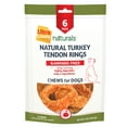 thumbnail image 1 of Ultra Chewy 2.5" Natural Turkey Tendon Ring Chews for Dogs 6pk, 1 of 6