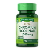 Ultra Chromium Picolinate 1000mcg | 90 Tablets | Vegetarian, Non-GMO & Gluten Free | By Nature's Truth