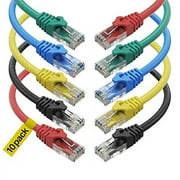 Ultra Clarity Cables Cat6 Ethernet Cable, RJ45, LAN, UTP Cat 6 Cable Ethernet, Patch, Network Cable, Internet Cable for PS4, PS5, Xbox, Ethernet Cord, Black & Blue, 30 ft, 2-Pack